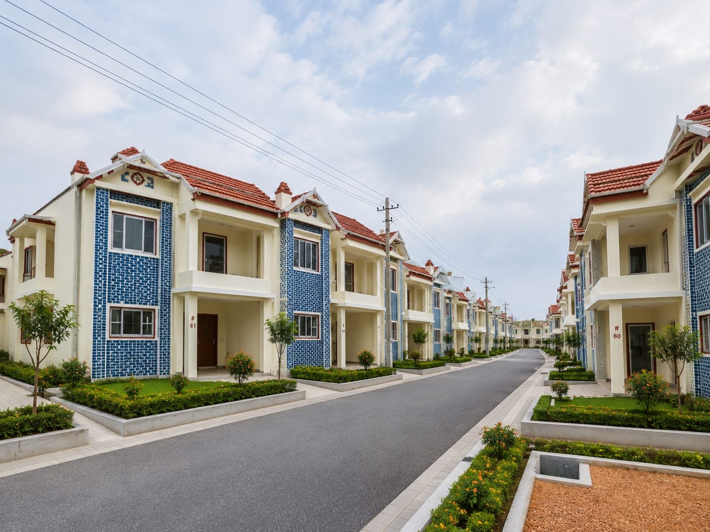 Landscaped villa community