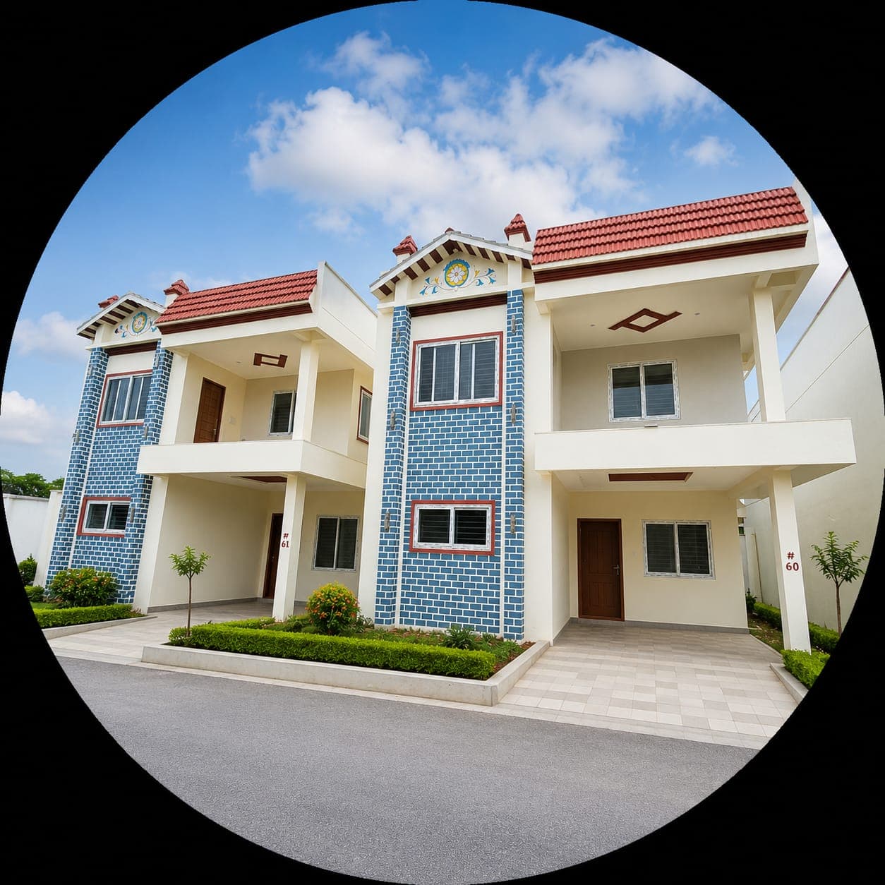 Villa front elevation